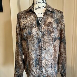 Men's Brown Patterned Jacket